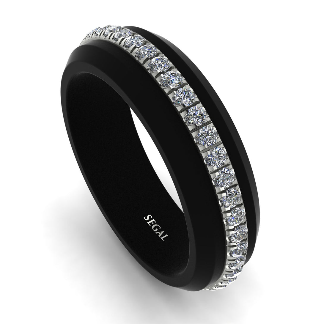 Men's Diamond Black Ring - Aiden No. 3