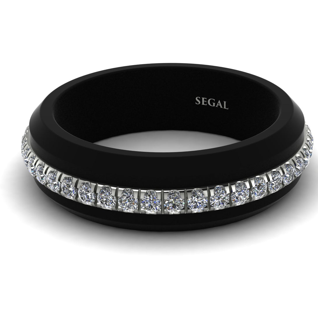 Men's Diamond Black Ring - Aiden No. 3