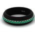 Men's Emerald Black Ring - Aiden No. 15