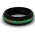 Men's Emerald Black Ring - Aiden No. 13