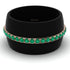 Men's Emerald Studded Wedding Band - Anthony No. 14