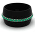 Men's Emerald Studded Wedding Band - Anthony No. 15