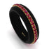 Men's Ruby Black Ring - Aiden No. 7