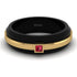 Men's Ruby Black Wedding Band - Edward No. 10
