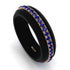 Men's Sapphire Black Ring - Aiden No. 11