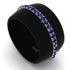 Men's Sapphire Studded Wedding Band - Anthony No. 12