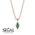 Milgrain Emerald Necklace - Jessie No. 20