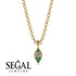 Milgrain Emerald Necklace - Jessie No. 16