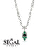 Milgrain Emerald Necklace - Jessie No. 24