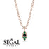 Milgrain Emerald Necklace - Jessie No. 23
