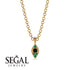 Milgrain Emerald Necklace - Jessie No. 22
