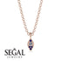 Milgrain Sapphire Necklace - Jessie No. 62