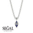 Milgrain Sapphire Necklace - Jessie No. 63