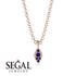 Milgrain Sapphire Necklace - Jessie No. 74