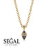 Milgrain Sapphire Necklace - Jessie No. 61