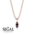Milgrain Sapphire Necklace - Jessie No. 68