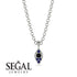 Milgrain Sapphire Necklace - Jessie No. 69
