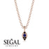 Milgrain Black Diamond Necklace - Jessie No. 44
