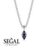 Milgrain Black Diamond Necklace - Jessie No. 45