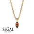 Milgrain Black Diamond Necklace - Jessie No. 40