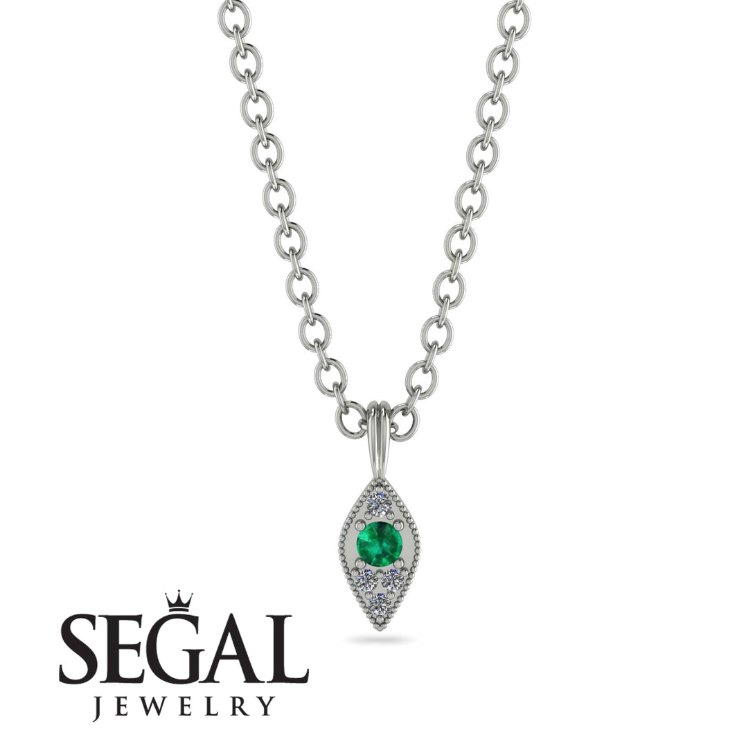 Milgrain Diamond Necklace - Jessie No. 6