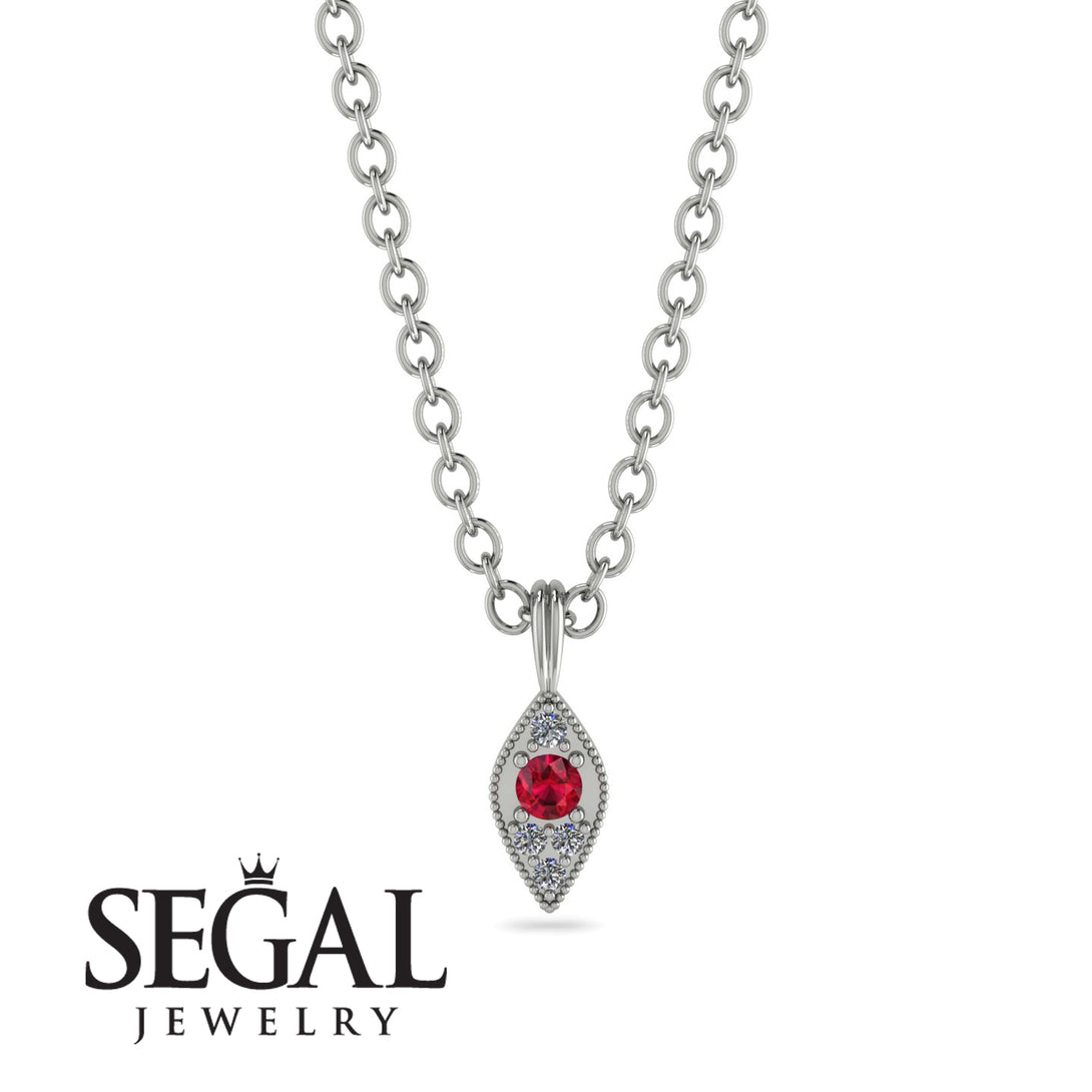 Milgrain Diamond Necklace - Jessie No. 12