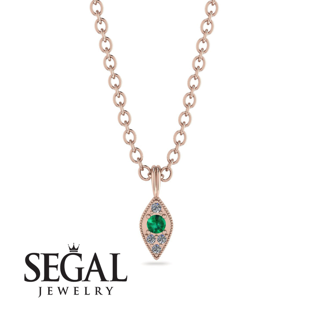 Milgrain Diamond Necklace - Jessie No. 5