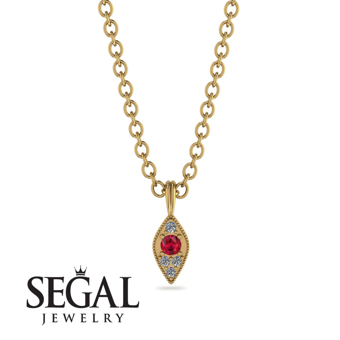 Milgrain Diamond Necklace - Jessie No. 10
