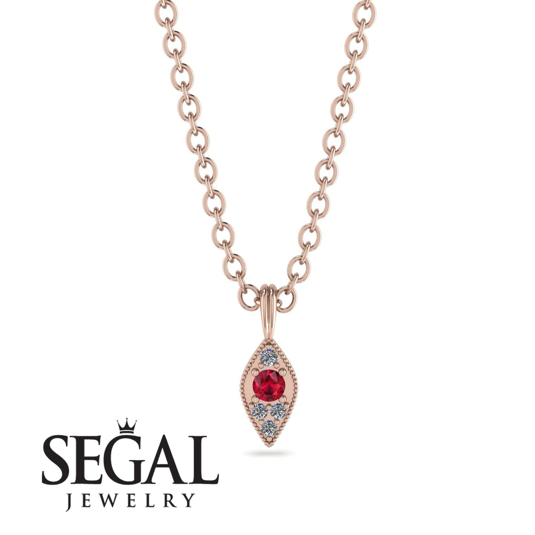 Milgrain Diamond Necklace - Jessie No. 11