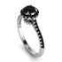 Milgrain Halo Black Diamond Ring - Betty No. 39 image 1