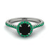 Milgrain Halo Black Diamond Ring - Betty No. 24 image 2