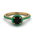 Milgrain Halo Black Diamond Ring - Betty No. 22