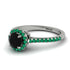 Milgrain Halo Black Diamond Ring - Betty No. 24 image 3