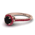 Milgrain Halo Black Diamond Ring - Betty No. 53