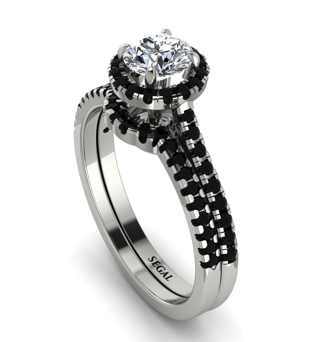 Milgrain Halo Diamond Bridal Set - Betty No. 33
