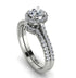 Brandy's second wedding band - Milgrain Halo Diamond Bridal Set - Betty No. 3000