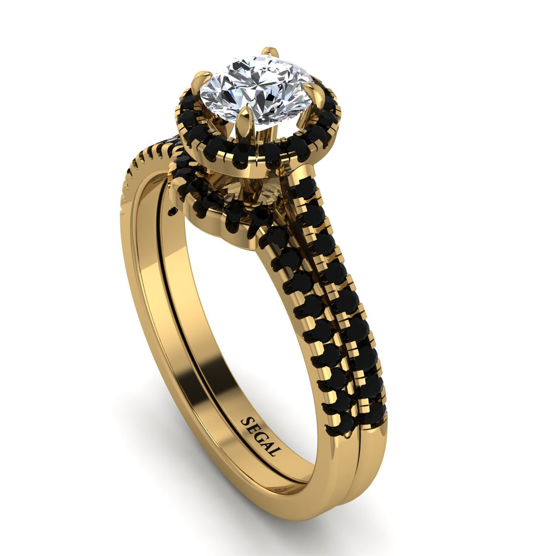 Milgrain Halo Diamond Bridal Set - Betty No. 31