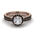 Milgrain Halo Diamond Bridal Set - Betty No. 32 image 2