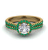 Milgrain Halo Diamond Bridal Set - Betty No. 16