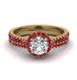 Milgrain Halo Diamond Bridal Set - Betty No. 46 image 2