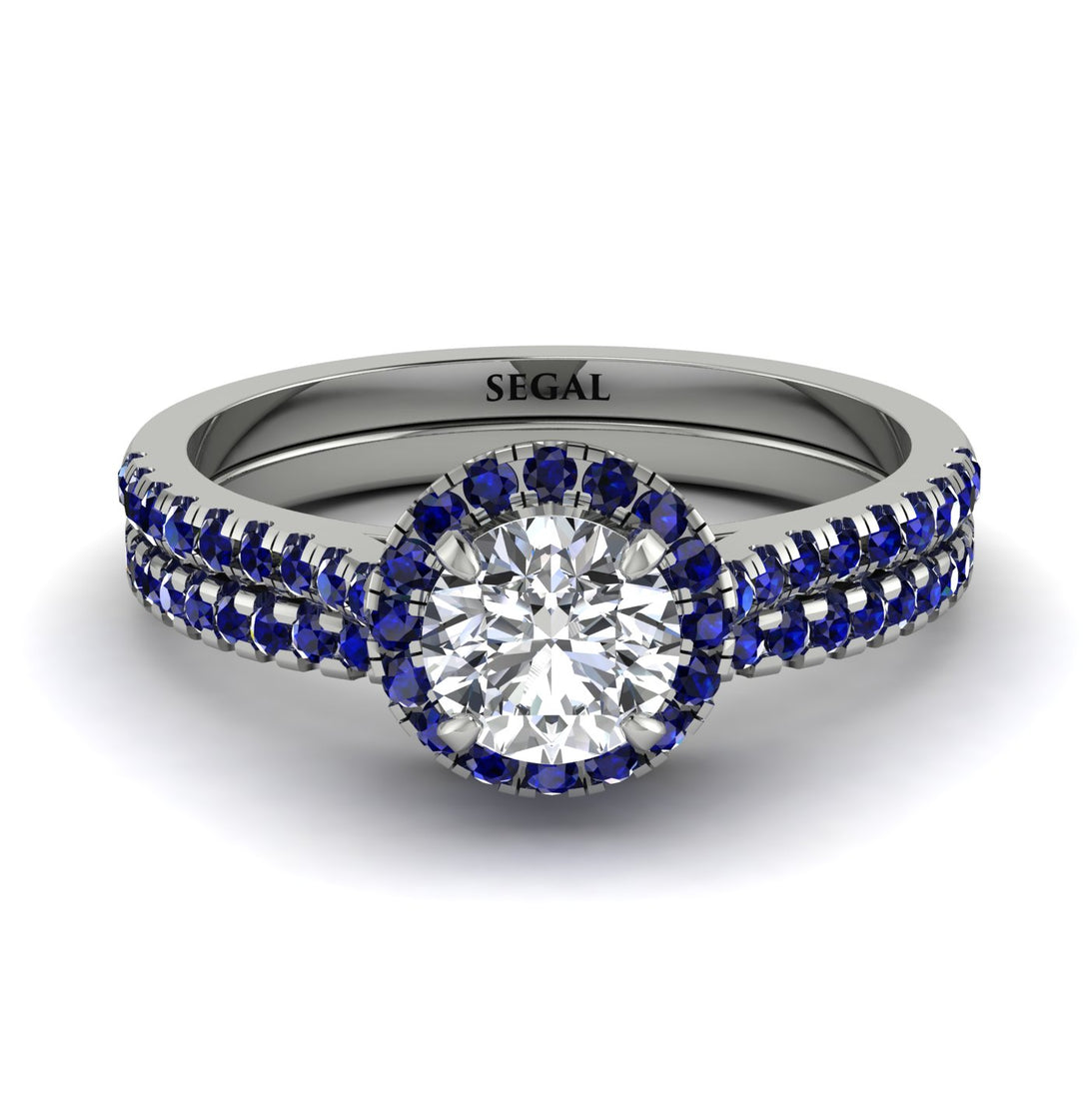 Milgrain Halo Diamond Bridal Set - Betty No. 63