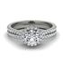 Brandy's second wedding band - Milgrain Halo Diamond Bridal Set - Betty No. 3000