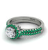 Milgrain Halo Diamond Bridal Set - Betty No. 18