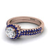 Milgrain Halo Diamond Bridal Set - Betty No. 62 image 3