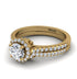 Milgrain Halo Diamond Bridal Set - Betty No. 1