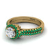 Milgrain Halo Diamond Bridal Set - Betty No. 16 image 3