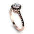 Milgrain Halo Diamond Ring - Betty No. 32