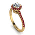 Milgrain Halo Diamond Ring - Betty No. 46