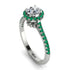 Milgrain Halo Diamond Ring - Betty No. 18