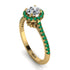 Milgrain Halo Diamond Ring - Betty No. 16
